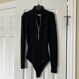 Abercrombie Sweater Zip Up Bodysuit